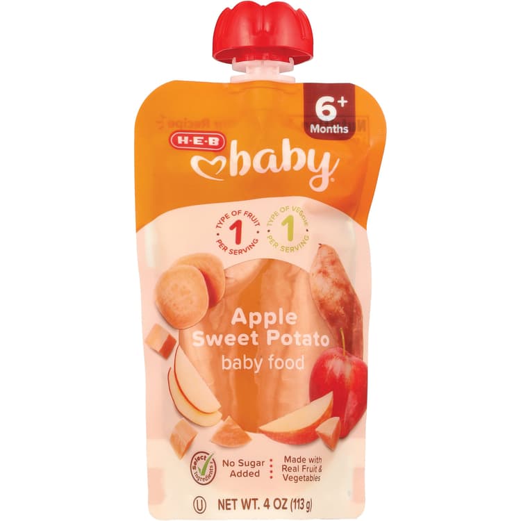 H-E-B Baby Food Pouch – Apple & Sweet Potato