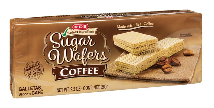H-E-B Coffee Sugar Wafers