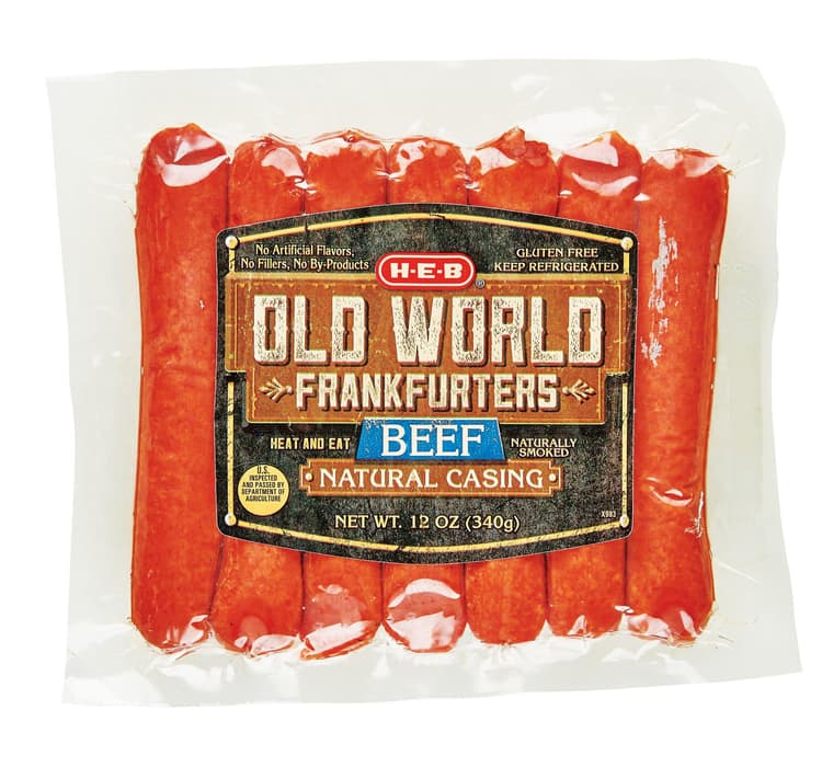 H-E-B Old World Beef Frankfurters
