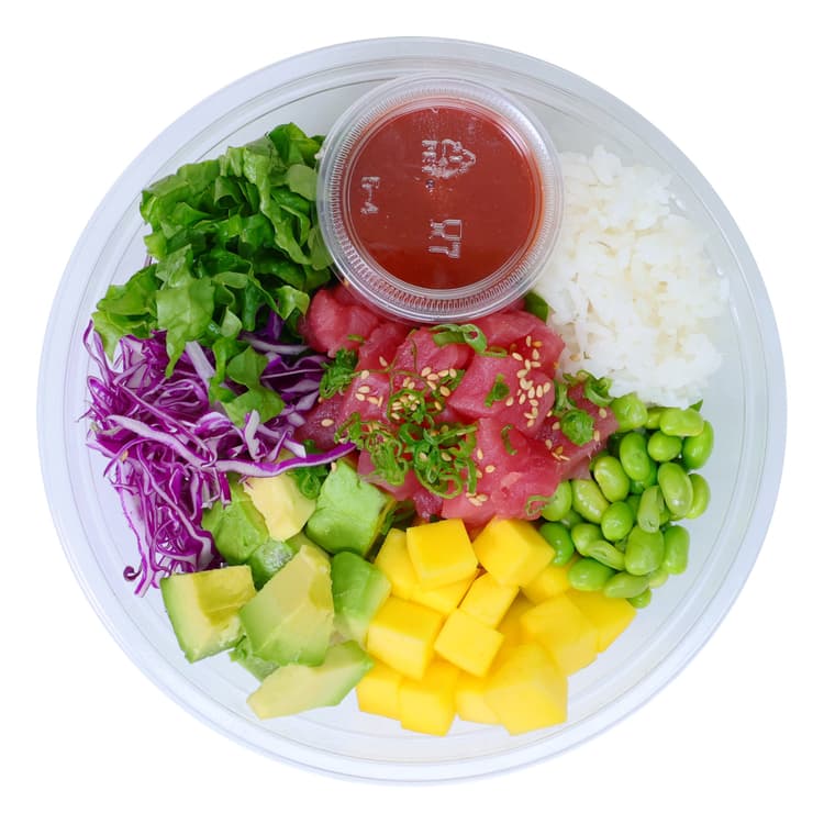 H-E-B Sushiya Tuna Poke Bowl With White Rice & Spicy Sauce
