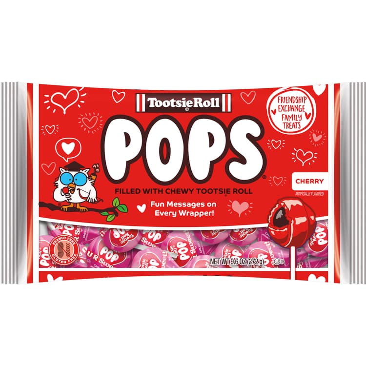 Tootsie Roll Cherry Pops Valentine'S Candy