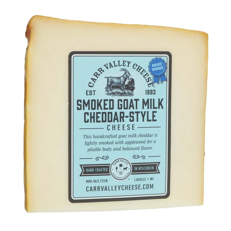 Carr Valley Goat Cheddar Applewood Smoked