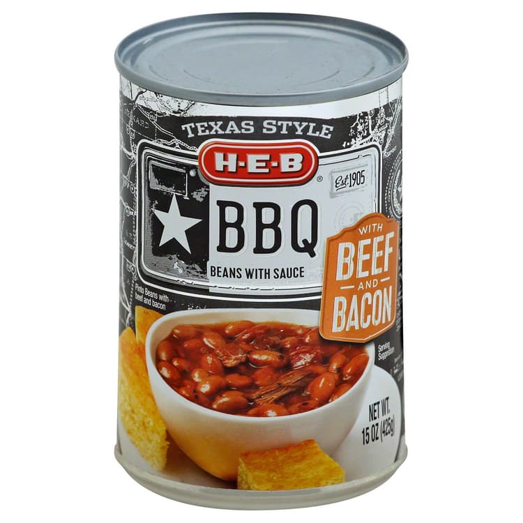 H-E-B Texas Style Bbq Beans With Beef And Bacon