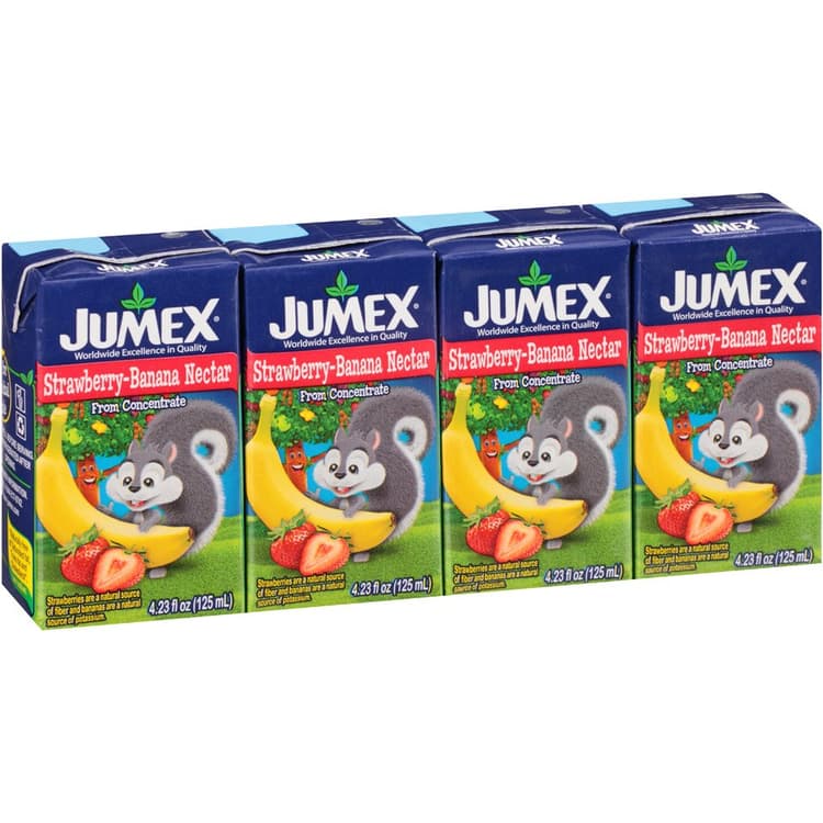 Jumex Strawberry-Banana Nectar From Concentrate Juice 4-. Oz. Aseptic