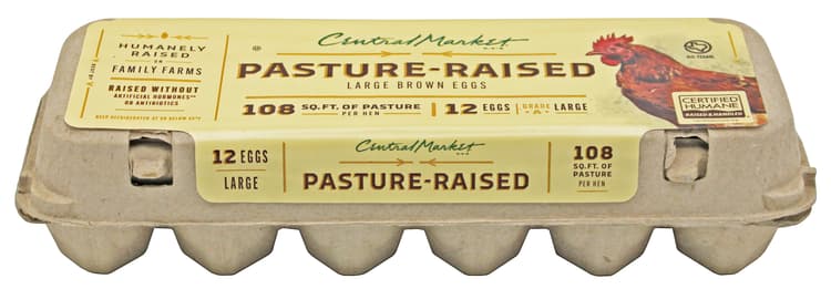 Central Market Pasture-Raised Large Brown Eggs