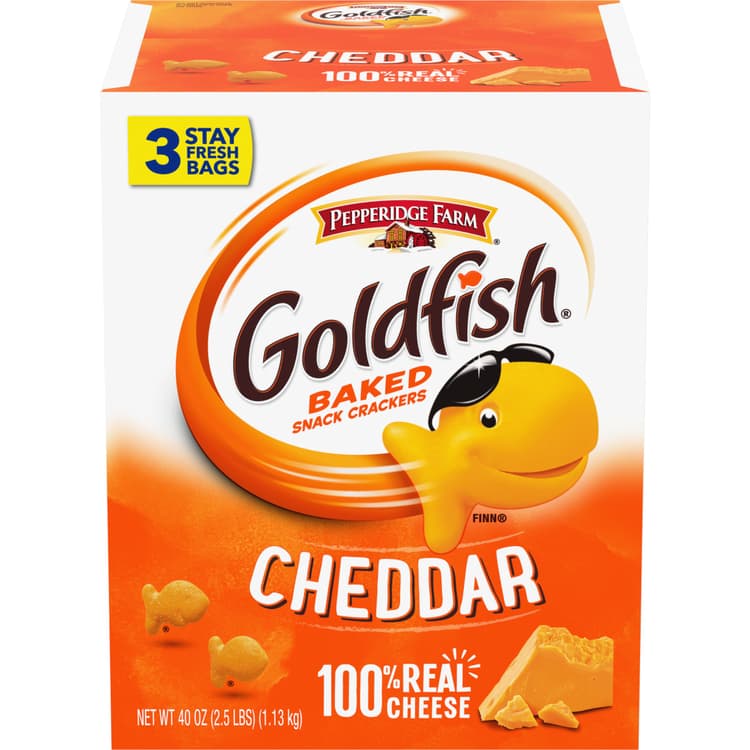 Pepperidge Farm Goldfish Cheddar Baked Snack Crackers Family Size