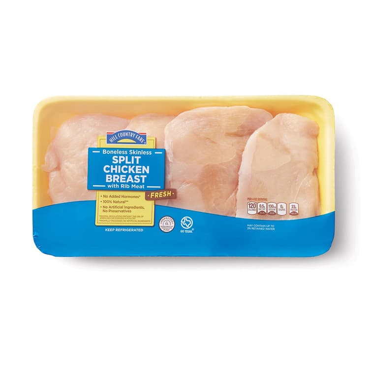 Hill Country Fare Boneless Skinless Split Chicken Breasts