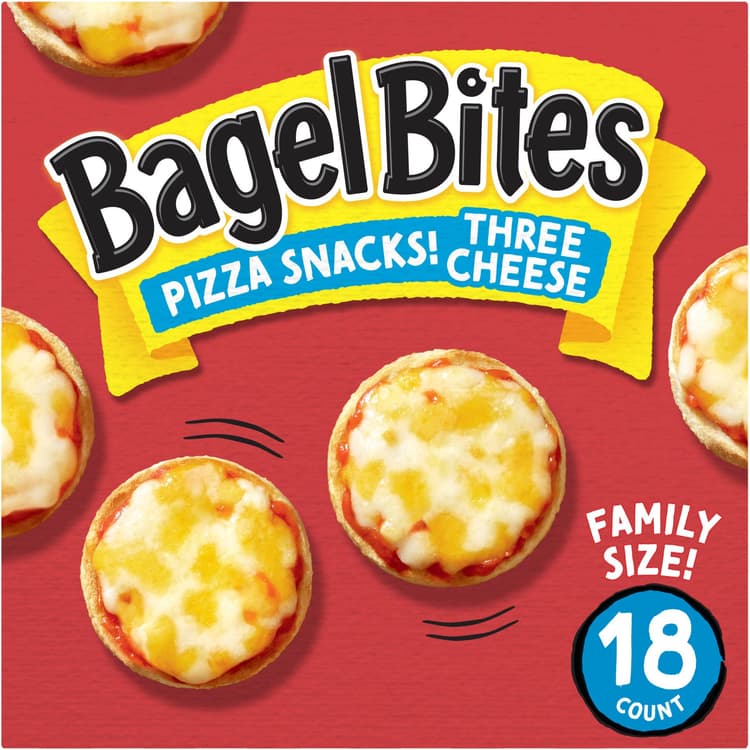 Bagel Bites Three Cheese Pizza Snacks Family Size