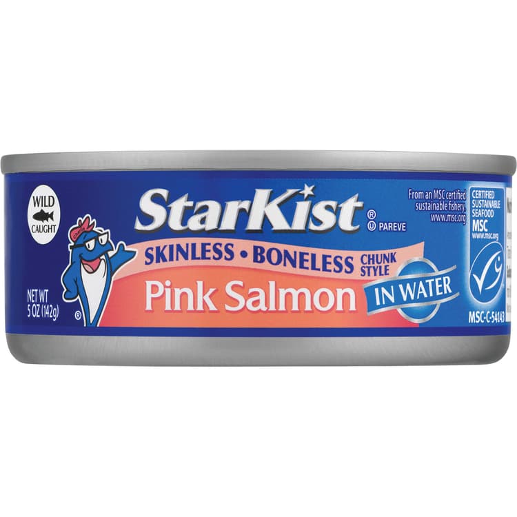 Starkist Skinless Boneless Chunk Style Pink Salmon In Water