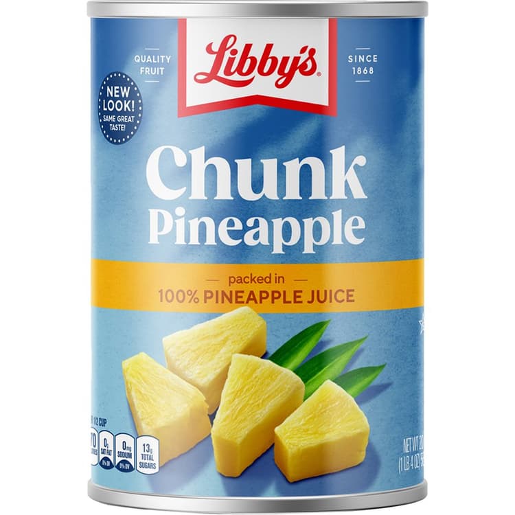 Libby Chunk Pineapple In Pineapple Juice Food