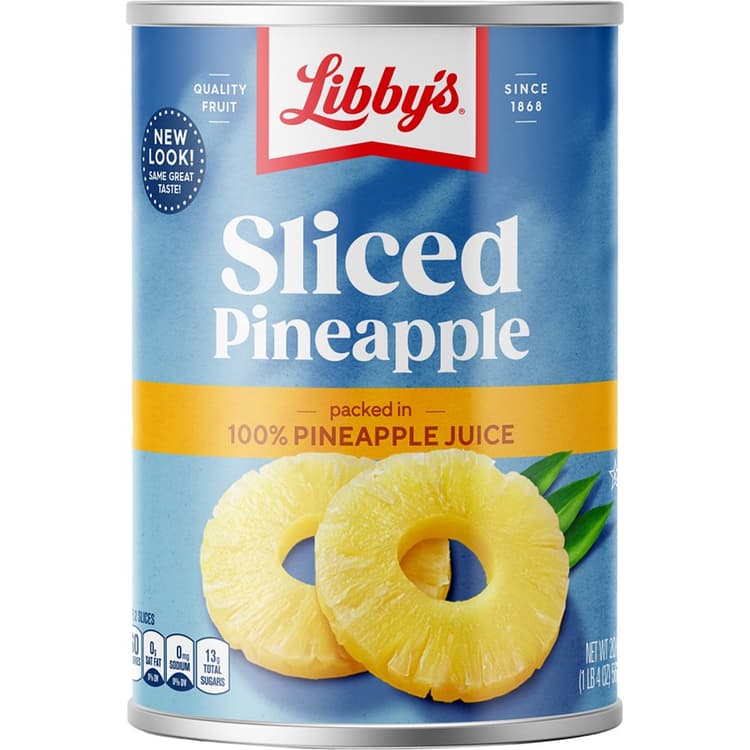 Libby Sliced Pineapple In Pineapple Juice Food