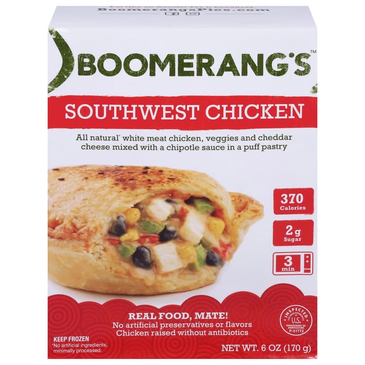 Boomerangs Southwest Chicken Pie