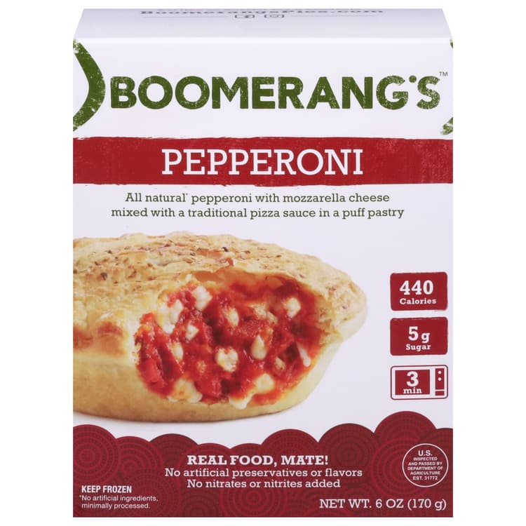 Boomerangs Pepperoni Aussie Pie