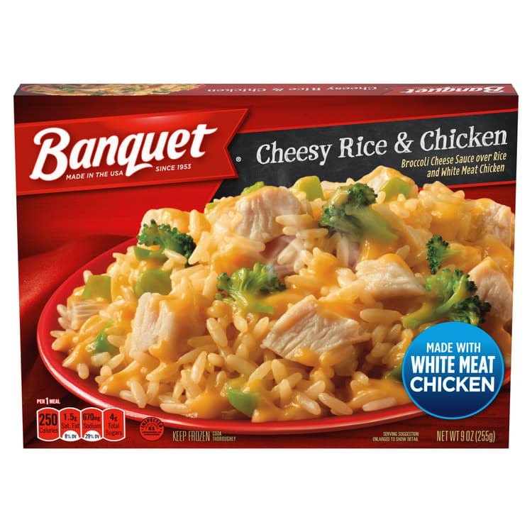 Banquet Cheesy Rice And Chicken  Single Serve Meal
