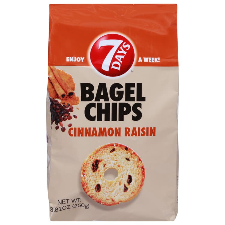 7 Days Bagel Chips - Cinnamon Raisin