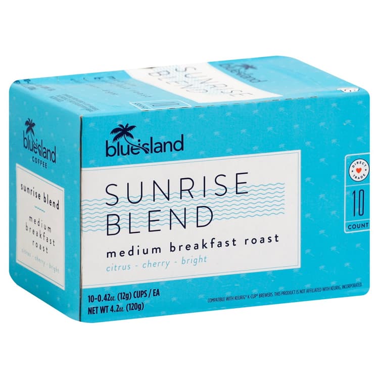Blue Island Sunrise Blend Breakfast Roast Single Serve Coffee K