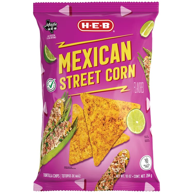 H-E-B Mexican Street Corn Flavored Tortilla Chips