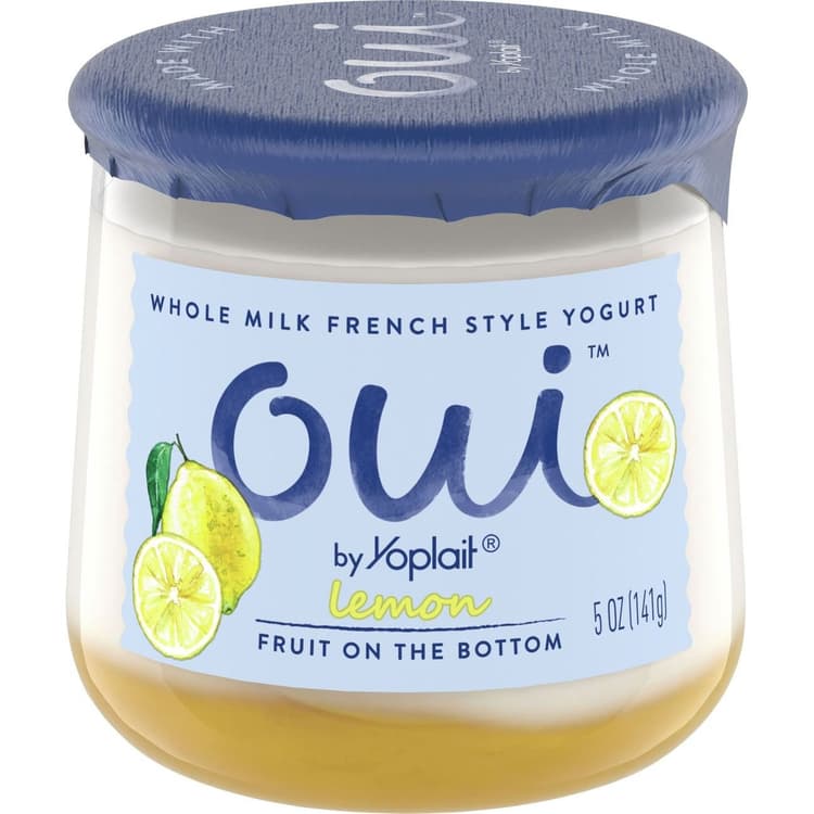 Yoplait Oui Yogurt French Style Lemon