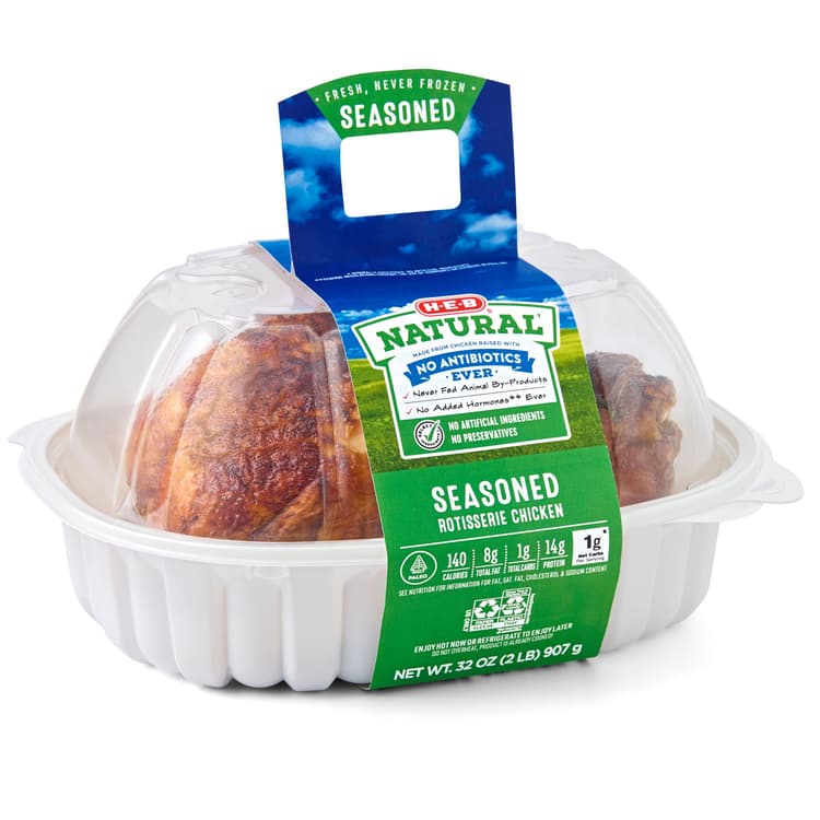 H-E-B Natural Rotisserie Chicken