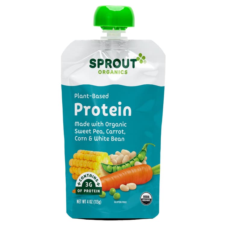 Sprout Organics Protein Pouch - Sweet Pea Carrot Corn & White Bean