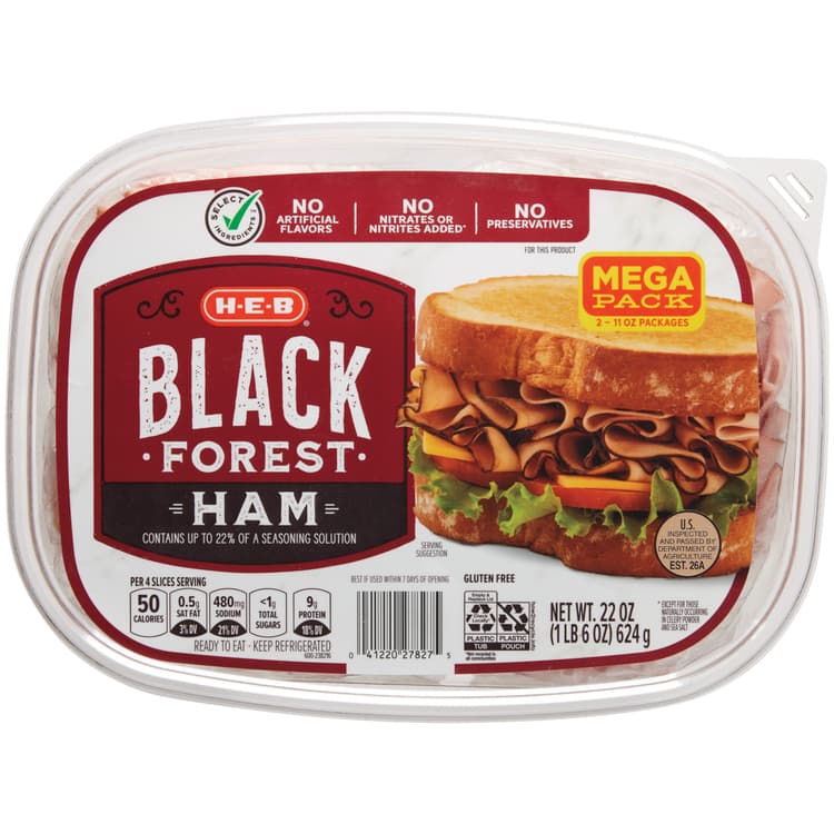 H-E-B Black Forest Ham - Mega