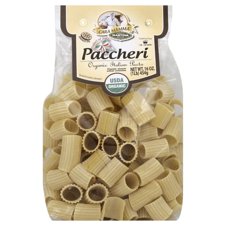 Mantova Cara Mamma Paccheri Pasta Organic