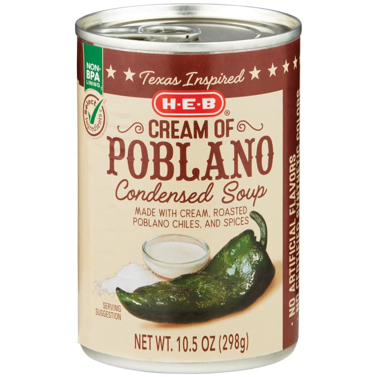 H-E-B Cream Of Poblano Condensed Soup