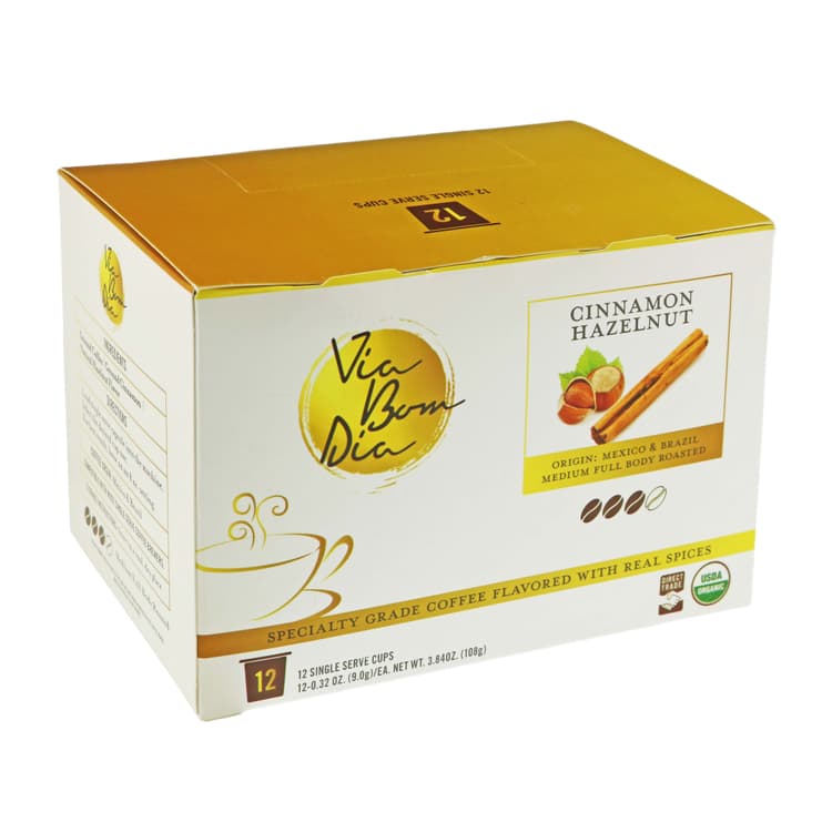 Via Bom Dia Cinnamon Hazelnut Medium Roast Single Serve Coffee