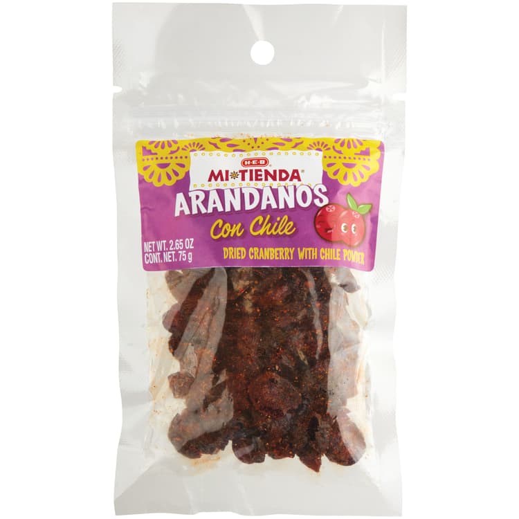 H-E-B Mi Tienda Arandanos Con Chile Dried Cranberries With Chile Powder