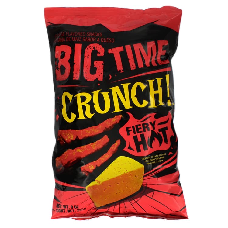Big Time Crunch Fiery Hot Cheese Snacks