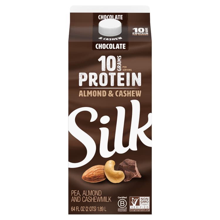 Silk Protein Chocolate Pea, Almond & Cashewmilk, Half Gallon