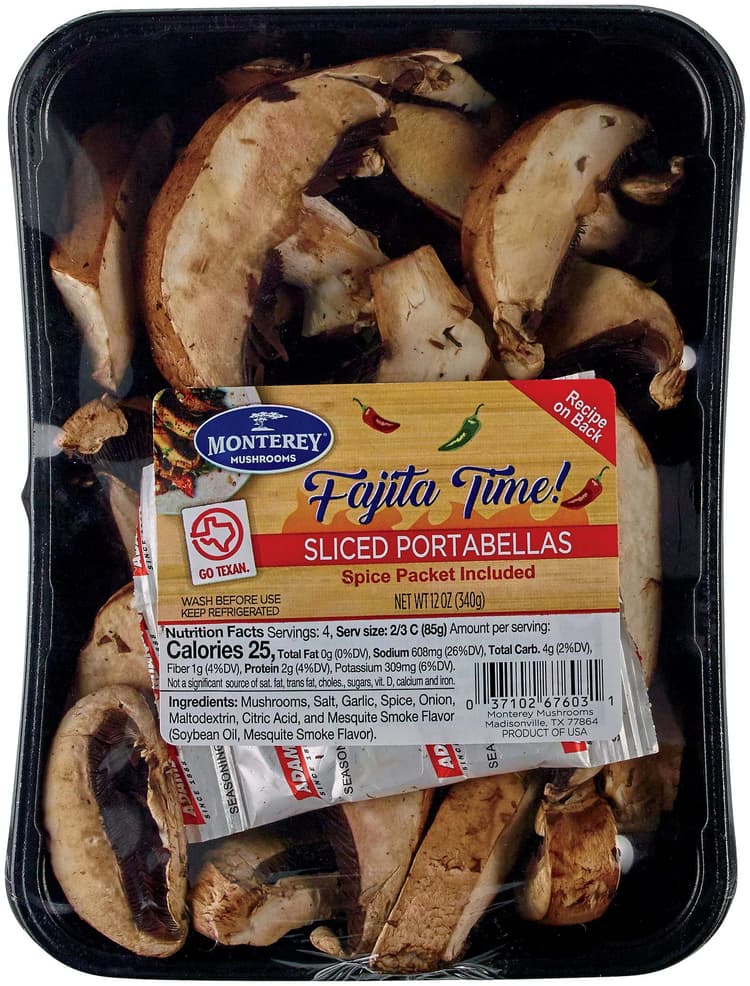 Monterey Sliced Portabellas For Fajitas