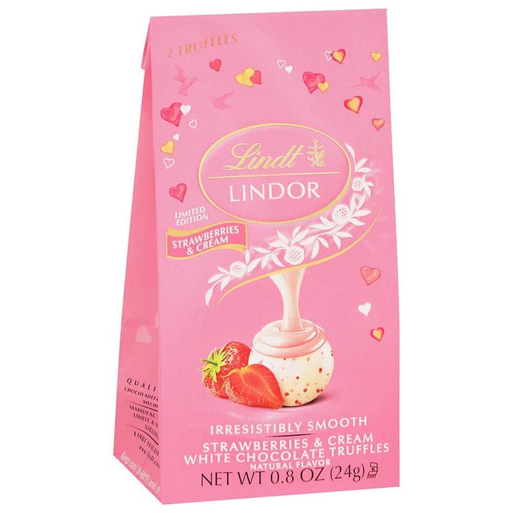 Lindt Lindor Strawberries & Cream Chocolate Truffles