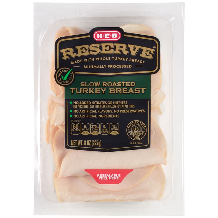 H-E-B Select Ingredients Reserve Slow Roasted Turkey Breast
