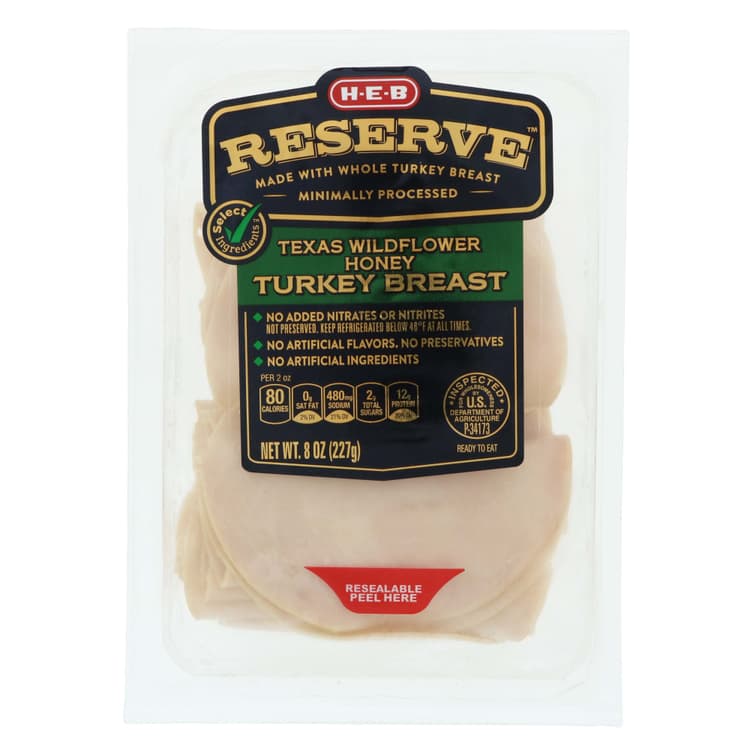 H-E-B Select Ingredients Reserve Texas Wildflower Honey Turkey Breast