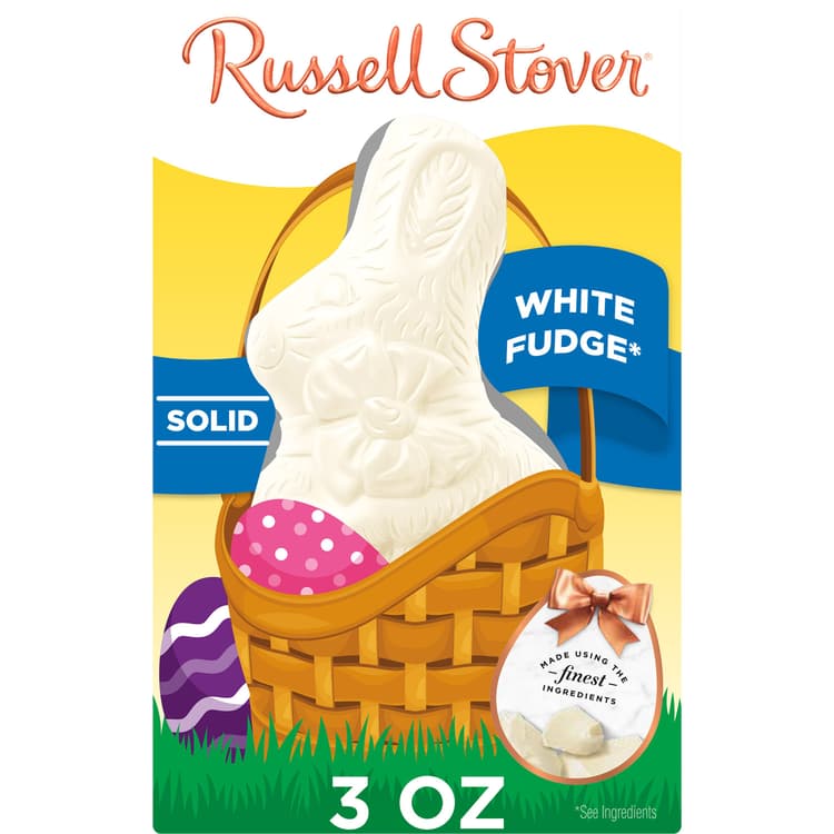 Russell Stover White Fudge Bunny Easter Candy