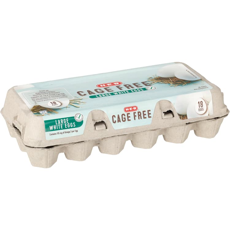 H-E-B Grade Aa Cage Free Large White Eggs