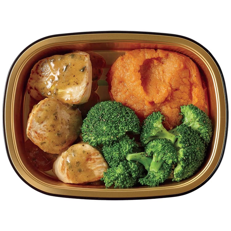 Meal Simple By H-E-B Turkey Medallions, Mashed Sweet Potatoes & Broccoli