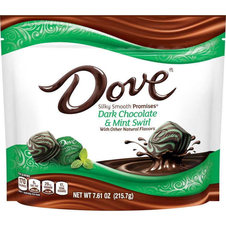 Dove Promises Candy Dark Chocolate Mint Swirl