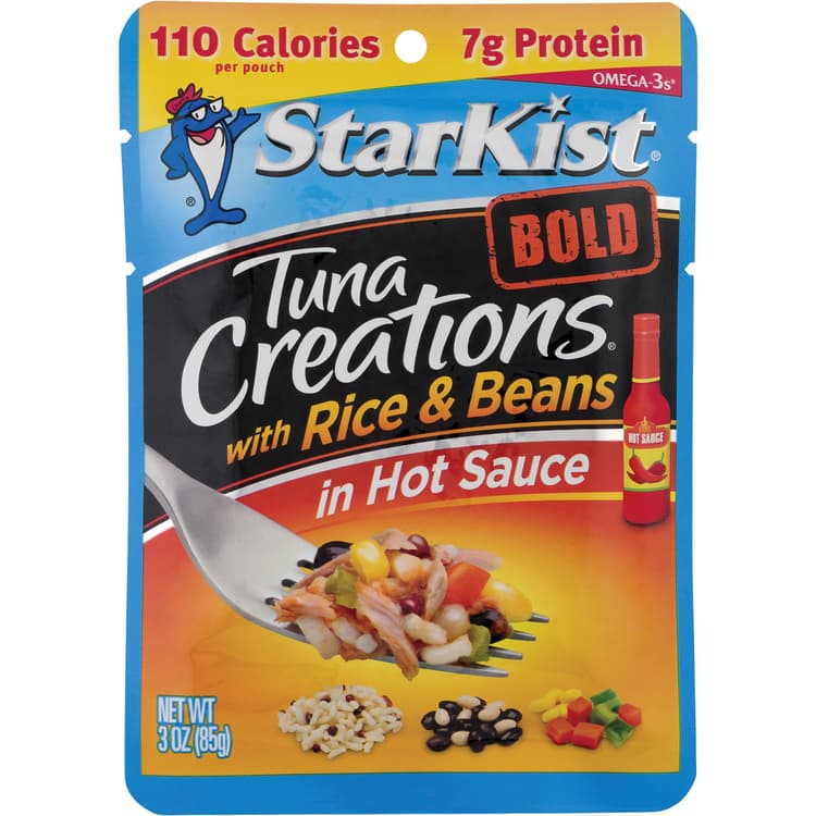 Starkist Tuna Creations Bold Tuna Chunk Light With Rice & Bean In Hot Sauce