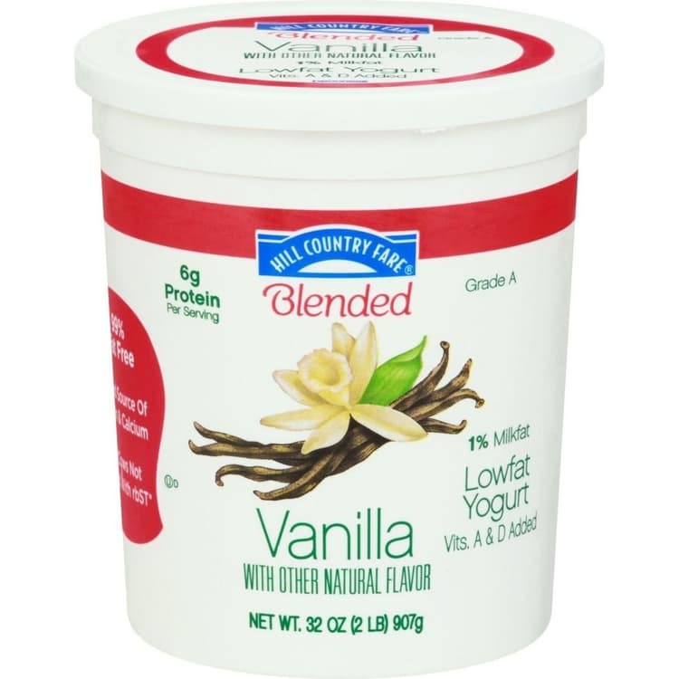 Hill Country Fare Blended Low-Fat Vanilla Yogurt