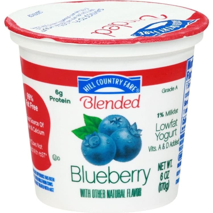 Hill Country Fare Blended Low-Fat Blueberry Yogurt