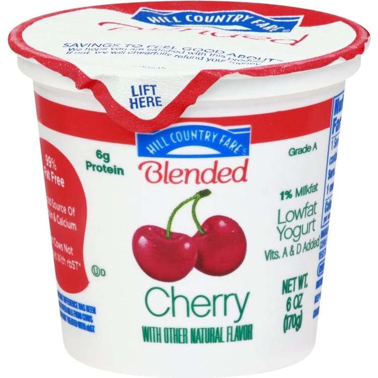 Hill Country Fare Blended Low-Fat Cherry Yogurt