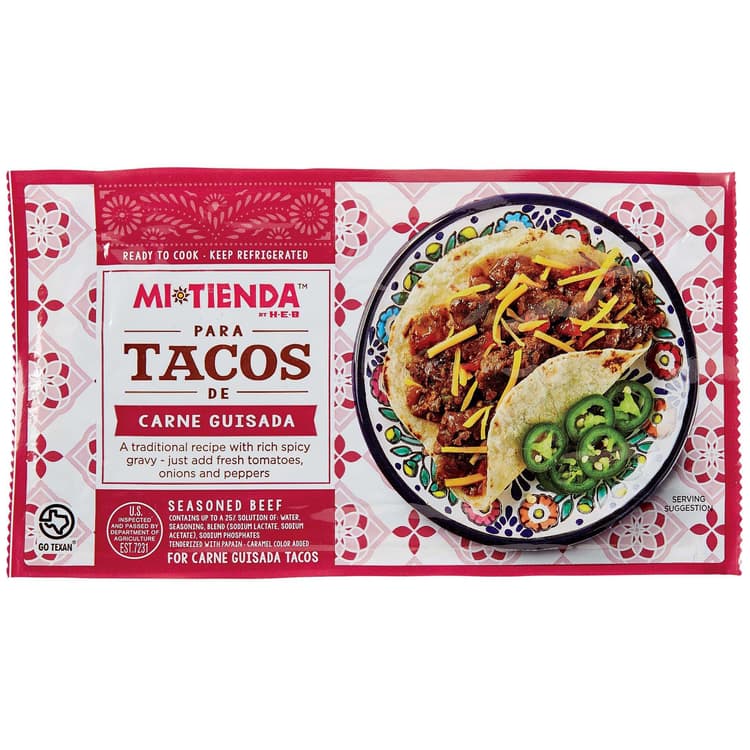 H-E-B Mi Tienda Seasoned Beef For Tacos - Carne Guisada