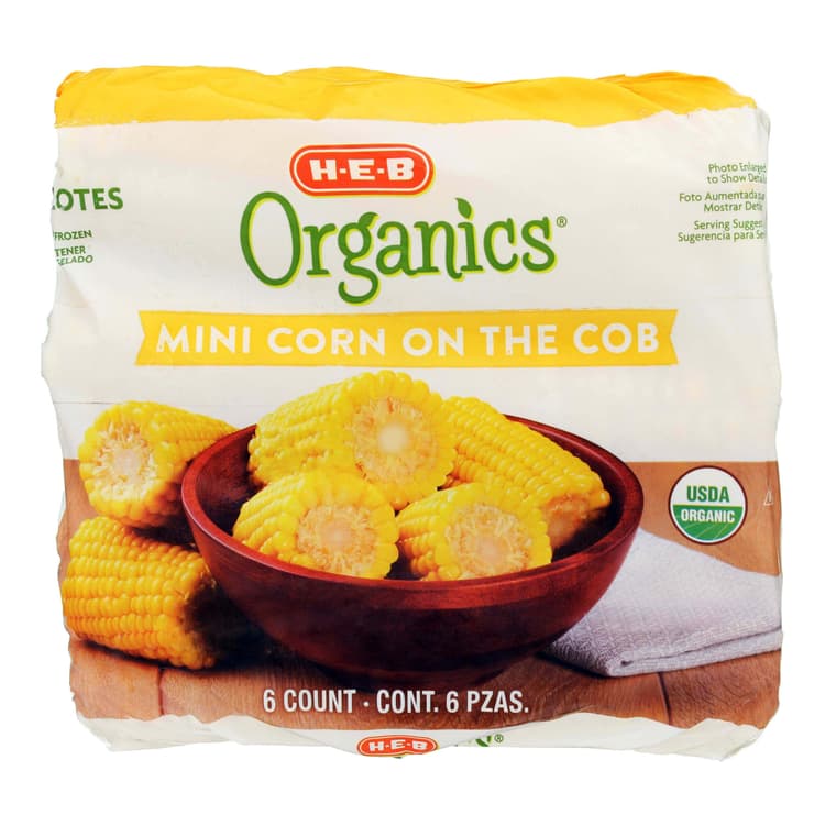 H-E-B Organics  Mini Corn On The Cob