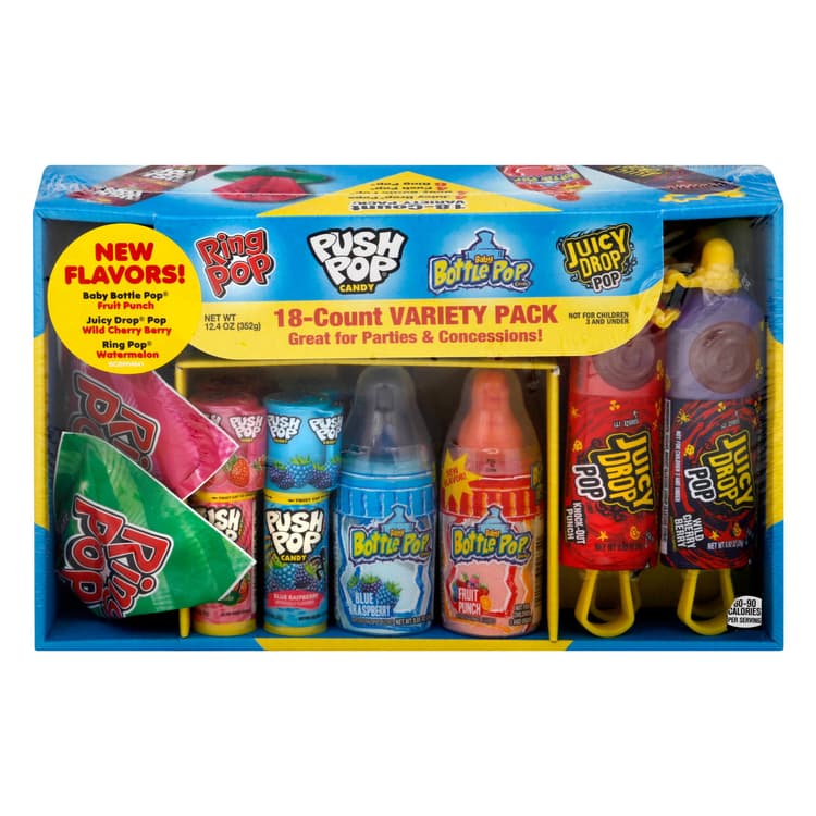 Ring Pop Assorted Candy Lollipop Suckers Variety Pack