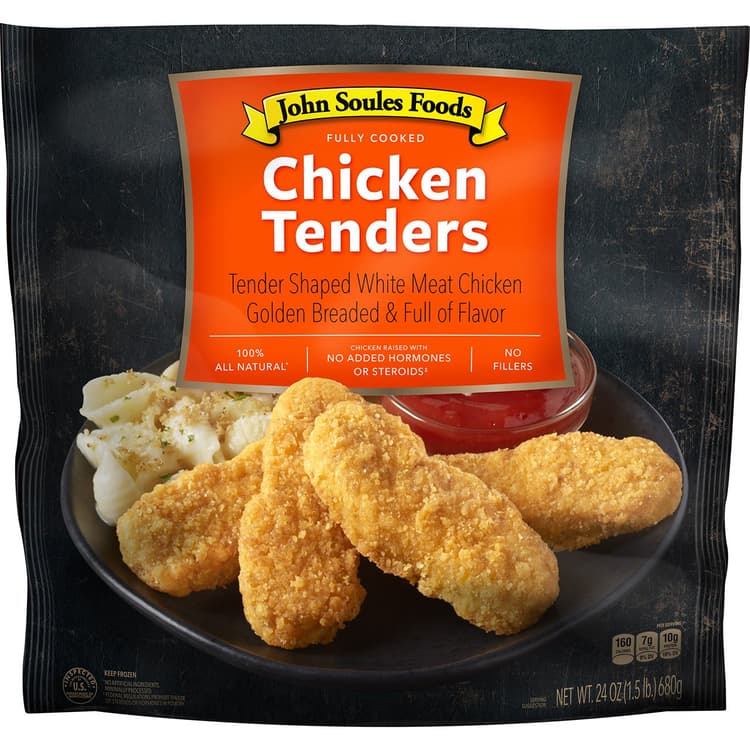 John Soules Chicken Breast Patty Fritters With Rib Meat Fully Cooked