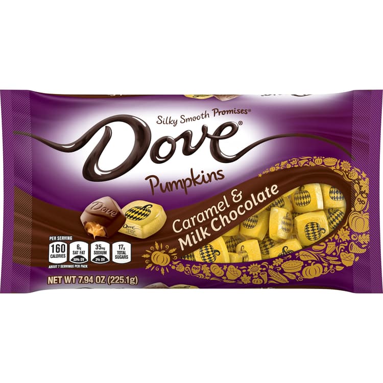Dove Caramel & Milk Chocolate Pumpkins