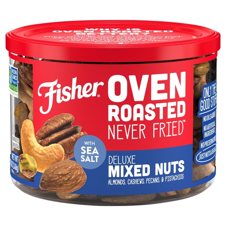 Fisher Oven Roasted Deluxe Mixed Nuts