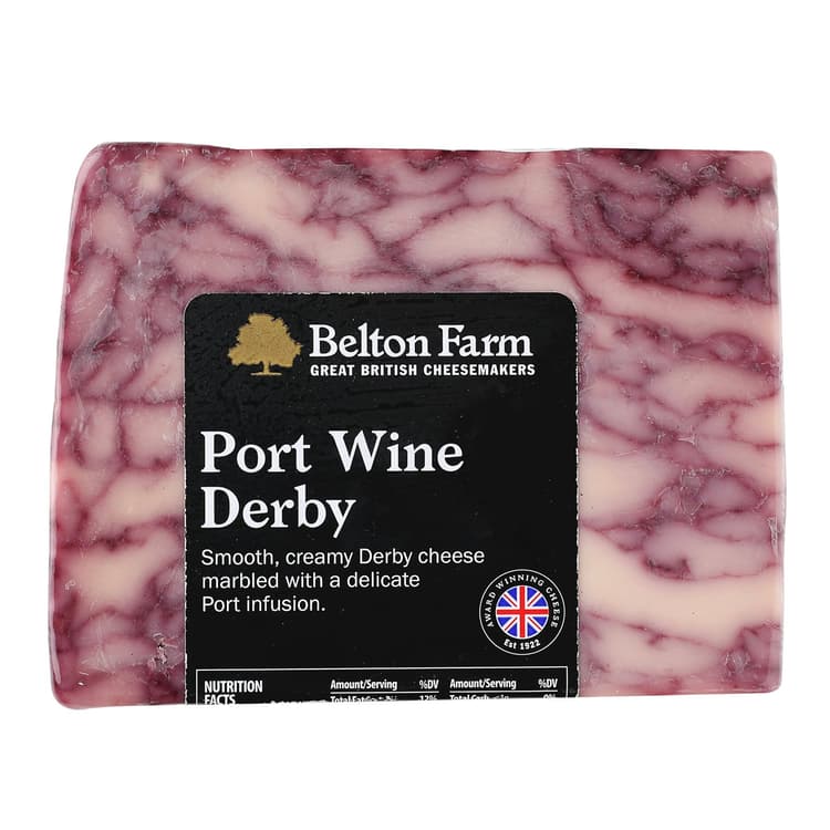 Belton Farm Port Wine Derby Cheese